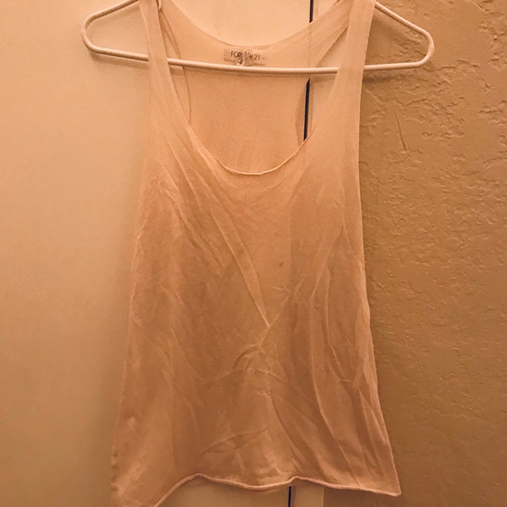 Forever 21 light pink small tank top